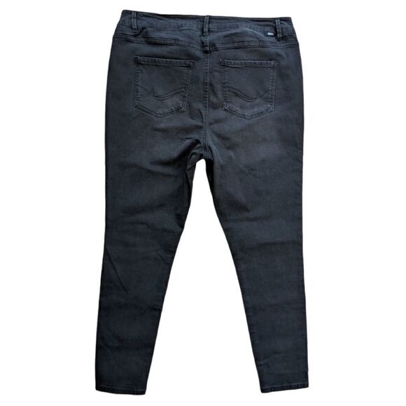 NWT Rebel Wilson x Angels Black The Pin Up Mid Rise Ultra Skinny Jeans Size 18W - Picture 2 of 7